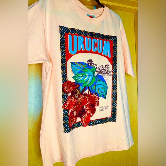 Farm Rio Graphic T-Shirt with Tropical Print - Picture 1 of 5